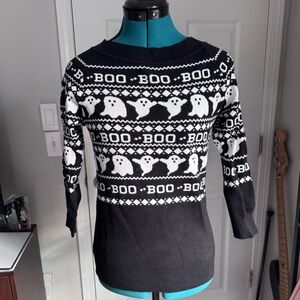 Unique Vintage Haunted Ghosts Fair Isle Annaleigh Sweater